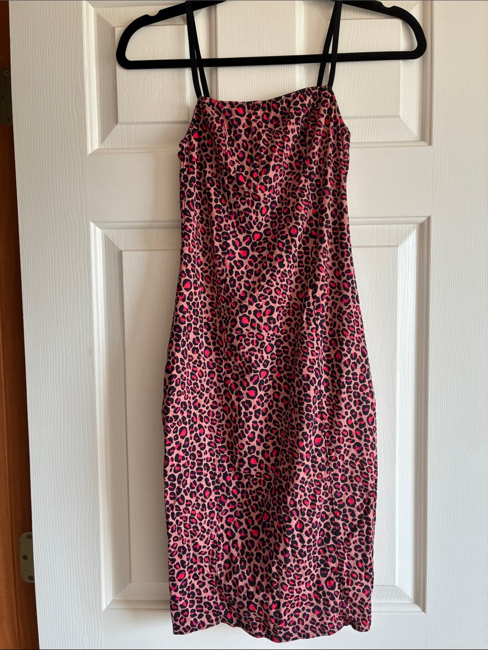 Victoria's Secret Pink and Black Leopard Slip Dress